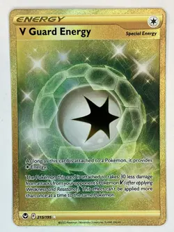 V Guard Energy 215/195 Silver Tempest Pokemon TCG Secret Rare NM - Image 1