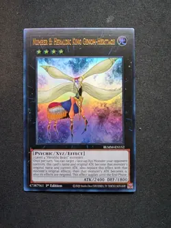 Yugioh - Number 8: Heraldic King Genom-Heritage - Ultra Rare - BLMM-EN152 - Image 1