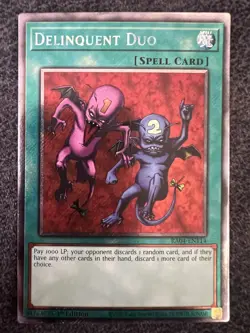 Yugioh Delinquent Duo RA04-EN114 Platinum Secret Rare 1st Edition NM - Image 1