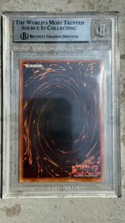 2002 YuGiOh Tri-Horned Dragon 1st Edition Secret LOB-000 BGS 8.5 PSA NA English - Image 2
