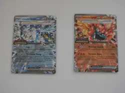 Twilight Masquerade Lot 2 Cards 040/167 Hearthflame EX & 064 Wellspring EX Mask - Image 1