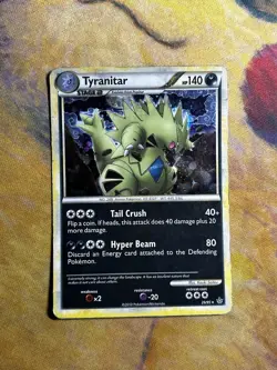Tyranitar Heart Gold Soul Silver Unleashed 26/95 Holo Pokemon Card Rare HGSS - Image 1