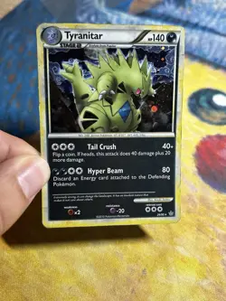 Tyranitar Heart Gold Soul Silver Unleashed 26/95 Holo Pokemon Card Rare HGSS - Image 2