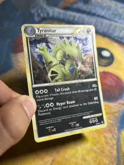 Tyranitar Heart Gold Soul Silver Unleashed 26/95 Holo Pokemon Card Rare HGSS - Image 3