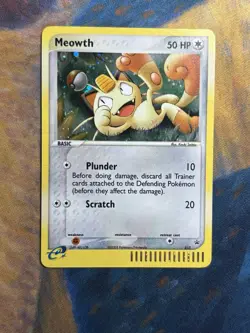 Meowth 013 Nintendo Black Star Rare Promo Holo 2003 Pokemon Card MP - Image 2