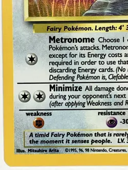 Clefable NM Unlimited Jungle 1/64 Pokemon TCG Holo - Image 5