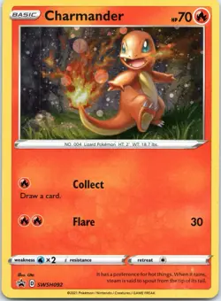 Charmander - SWSH092 - Pokemon Sword & Shield Promo Ultra Rare Holo Card - Image 1