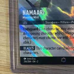 Lorcana Namaari Morning Mist Enchanted Card 216/204 Rise of the Floodborn - Image 4