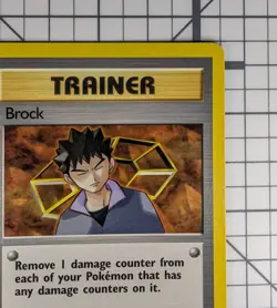Brock 98 1st Edition Gym Heroes Set Pokemon Trading Cards Trainer Rares non holo - Image 2