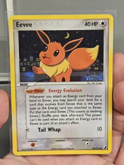 Eevee 55/115 EX Unseen Forces Stamped Holo Rare Pokemon Card LP/NM Foil scratch - Image 1