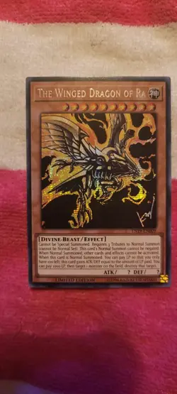 TN19-EN009 The Winged Dragon of Ra Prismatic Secret Rare Card Limited Edition - Image 1