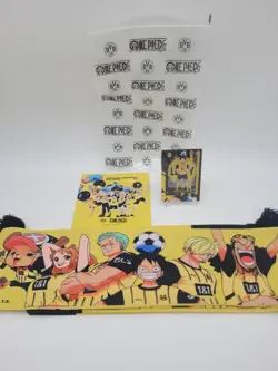 One Piece x BvB Goodie Bag Monkey D Luffy Promo Card + Scarf + Sticker + Bag New - Image 1