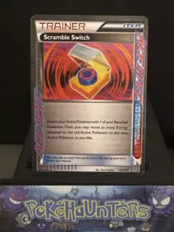 Pokemon Card Scramble Switch 129/135 Plasma Storm Ace Spec Holo Light Play - Image 1