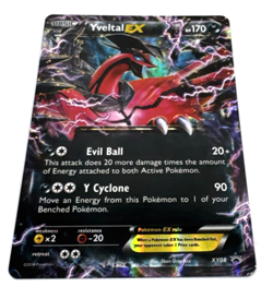 Pokemon TCG Card Basic Yveltal EX Holo Black Star Promo XY08 Ultra Rare LP - Image 1