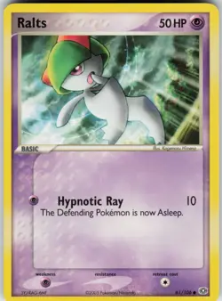 Pokemon TCG Ralts 61/106 Emerald Common card Normal LP - Image 1