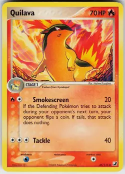 Pokemon TCG Quilava 45/115 Unseen Forces Uncommon card Normal LP - Image 1