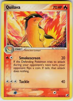 Pokemon TCG Quilava 45/115 Unseen Forces Uncommon card Normal LP - Image 1