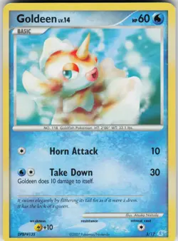 Pokemon TCG Goldeen 3/12 DP Trainer Kit: Manaphy & Lucario Common card Normal LP - Image 1