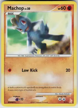 Pokemon TCG Machop 5/11 DP Trainer Kit: Manaphy & Lucario Common card Normal LP - Image 1