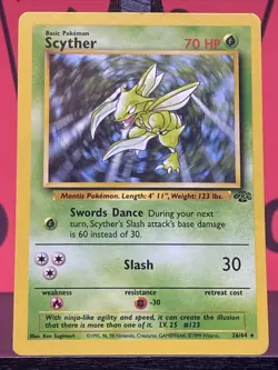 Scyther 26/64 Jungle Rare Regular 1999 WOTC Pokemon TCG LP - Image 3