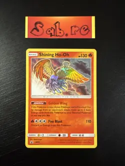 NEAR MINT Condition Shining Ho-Oh Holo Rare Promo SM70 Pokemon Card - Image 1