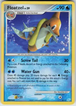 Pokemon TCG Floatzel 2/12 DP Trainer Kit: Manaphy & Lucario Common card Normal L - Image 1