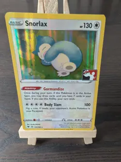Pokemon TCG Snorlax Play! Prize Pack Series 1 Stamped Holo Card 131/185 - Image 1