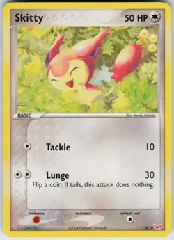 Pokemon TCG Skitty 6/10 EX Trainer Kit 1: Latias & Latios Common card Normal LP - Image 1