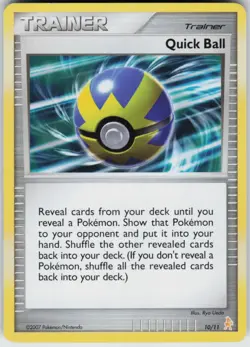 Pokemon TCG Quick Ball 10/11 DP Trainer Kit: Manaphy & Lucario Common card Norma - Image 1