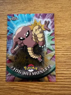 Hitmonlee #106 - Topps Chrome Series 2 Pokemon Card LP - Image 1