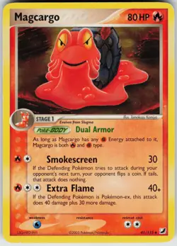 Pokemon TCG Magcargo 41/115 Unseen Forces Uncommon card Normal LP - Image 1
