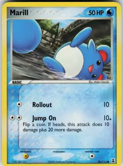 Pokemon TCG Marill 76/113 Delta Species Common card Normal LP - Image 1