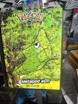 Metapod #11 - Cracked Ice Holo - Crystal Collection 2024 - Pokemon Card - Image 1