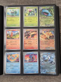 Pokemon Scarlet & Violet 151 Complete Base Set 165/165 Cards Near Mint w/Binder - Image 1