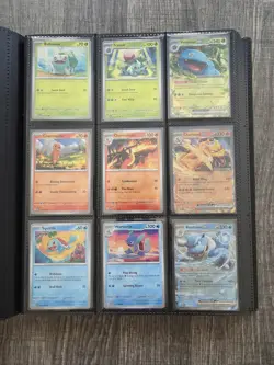Pokemon Scarlet & Violet 151 Complete Base Set 165/165 Cards Near Mint w/Binder - Image 1