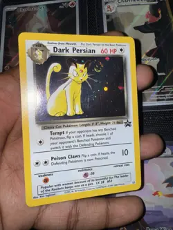 Dark Persian 17 Holo Black Star Promo WOTC Pokemon Card ~ BIG SWIRL💫💫 - Image 1
