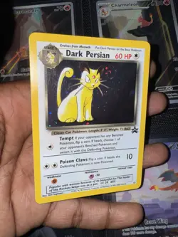 Dark Persian 17 Holo Black Star Promo WOTC Pokemon Card ~ BIG SWIRL💫💫 - Image 4