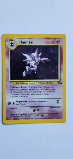 Haunter - 6/62 - Pokemon Fossil Unlimited Holo Rare Card Wotc - Image 1