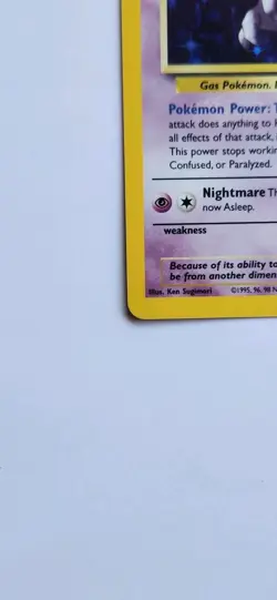 Haunter - 6/62 - Pokemon Fossil Unlimited Holo Rare Card Wotc - Image 5