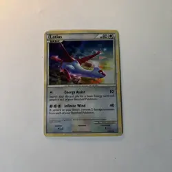 Pokemon Latias HGSS10 Rare Card Shattered Glass - Image 1