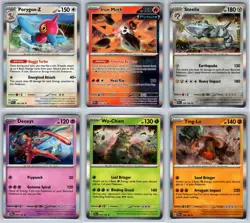 Pokemon Paradox Rift 30 Card Lot (All Holos w/EX) Pack Fresh No Duplicates - Image 3
