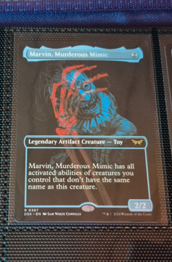 1x MTG Marvin, Murderous Mimic (Showcase) - Duskmourn: House of Horror (DSK) - Image 1