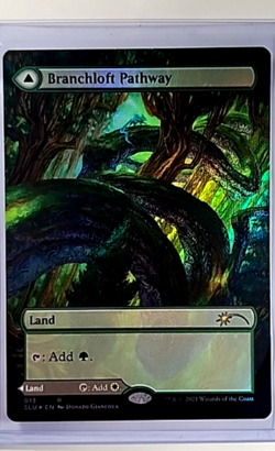 MTG Magic The Gathering Secret Lair Series Borderless Foil 13 Branchloft Pathway - Image 1