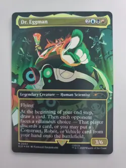 MTG Dr. Eggman Secret Lair Drop Sonic Rainbow Foil Mythic - Image 1