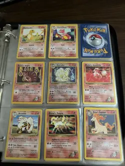 Binder full(200+) VINTAGE Pokemon Cards (various sets) mew,nine tails,promos LP - Image 5