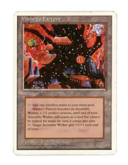 Mishra's Factory 4th Edition Mtg Magic the Gathering MTG MP - Image 1