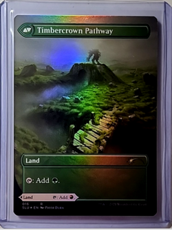 MTG Magic The Gathering Secret Lair Series Borderless Foil #16 Cragcrown Pathway - Image 2