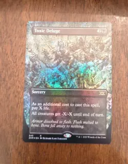 Toxic Deluge Borderless #345 Foil Near Mint Double Masters 2XM Magic MTG - Image 1