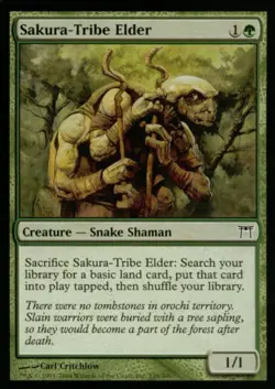 MTG English Sakura-Tribe Elder NM Foil Champions of Kamigawa - Image 1
