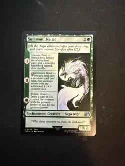 NM Summon: Fenrir, MTG, Final Fantasy, Magic the Gathering, 203 - Image 1